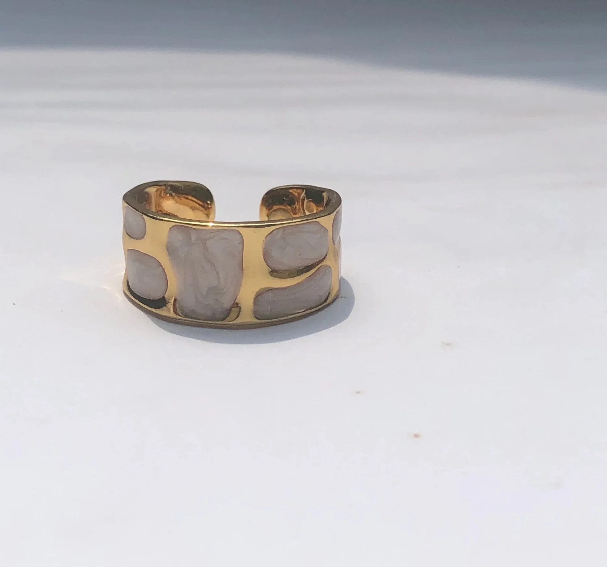 Gold plated ring