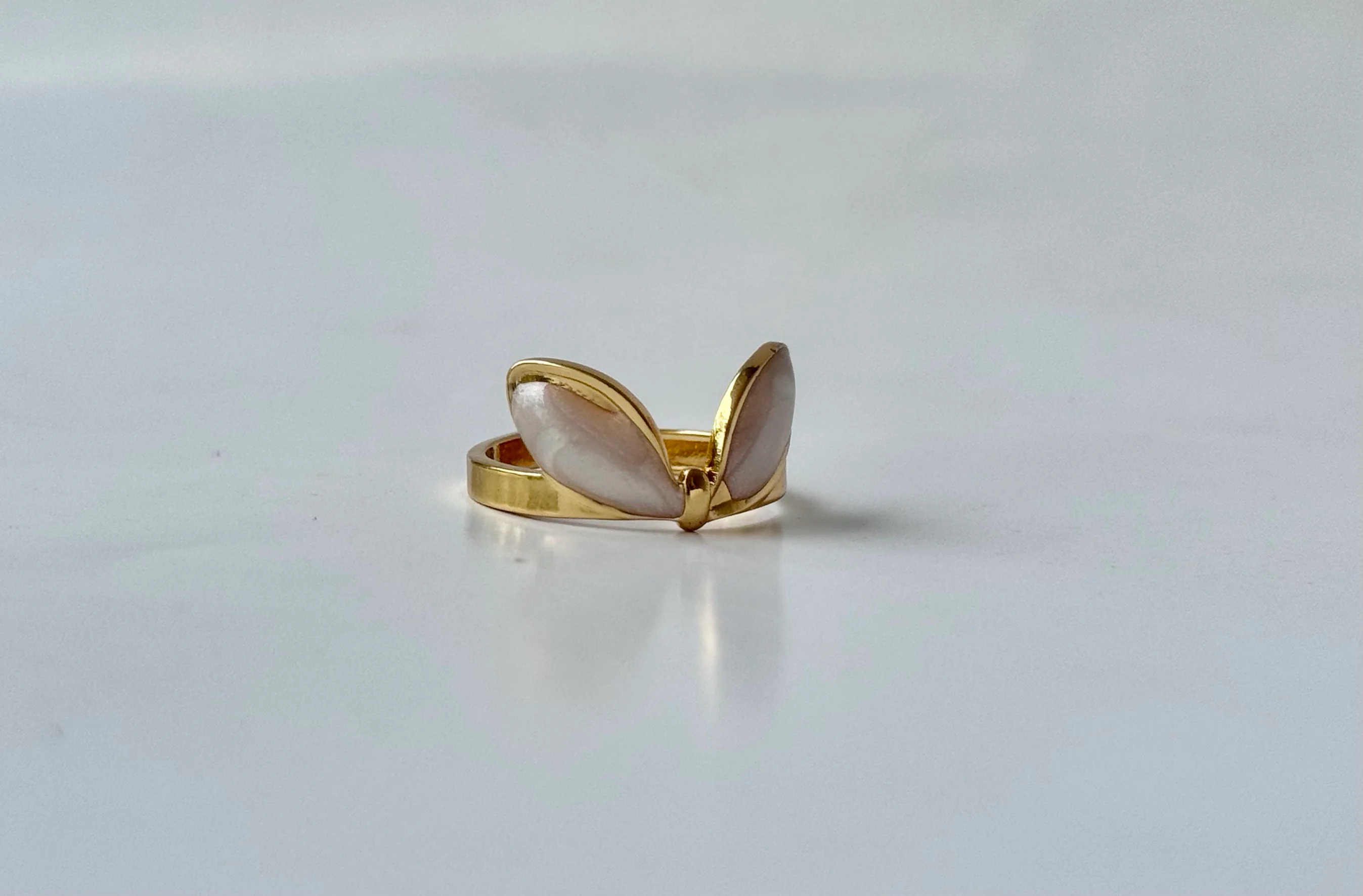 Golden plated ring